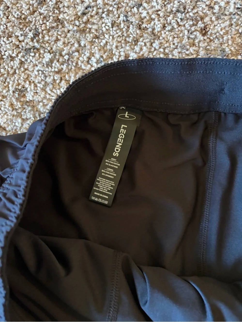 Legends Men's Black Quick-Dry Swim Trunks